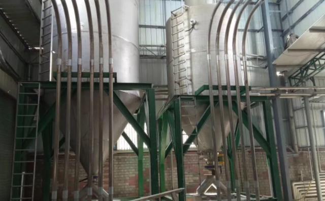電廠氣力輸送倉泵輸送物料現場實拍圖