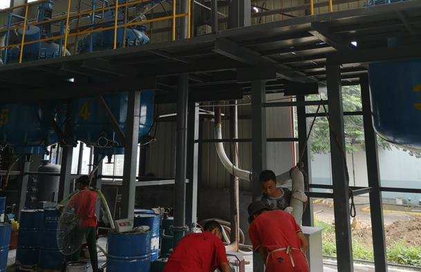 滑石粉負壓吸送系統運行成功 滑石粉負壓吸送系統運行成功